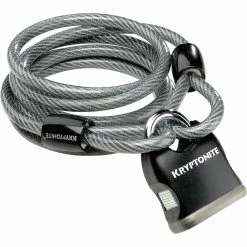 Kryptonite Bike Locks KryptoFlex 818 Looped Cable & Key Padlock