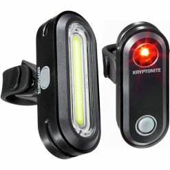 Kryptonite Bike Headlights Avenue F 100 and Avenue R 50 COB Light Combo
