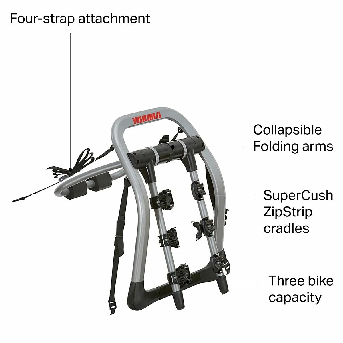 Yakima Bike Rear Racks HalfBack 3 Bike Rack - Image 2