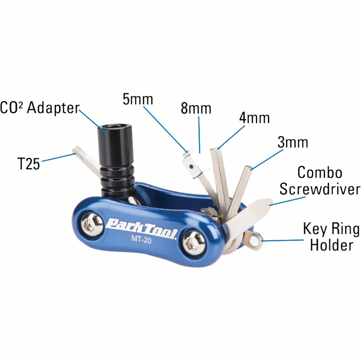 Park Tool Bike Tools & Tool Kits Aluminum MT Multi Tool - Image 6