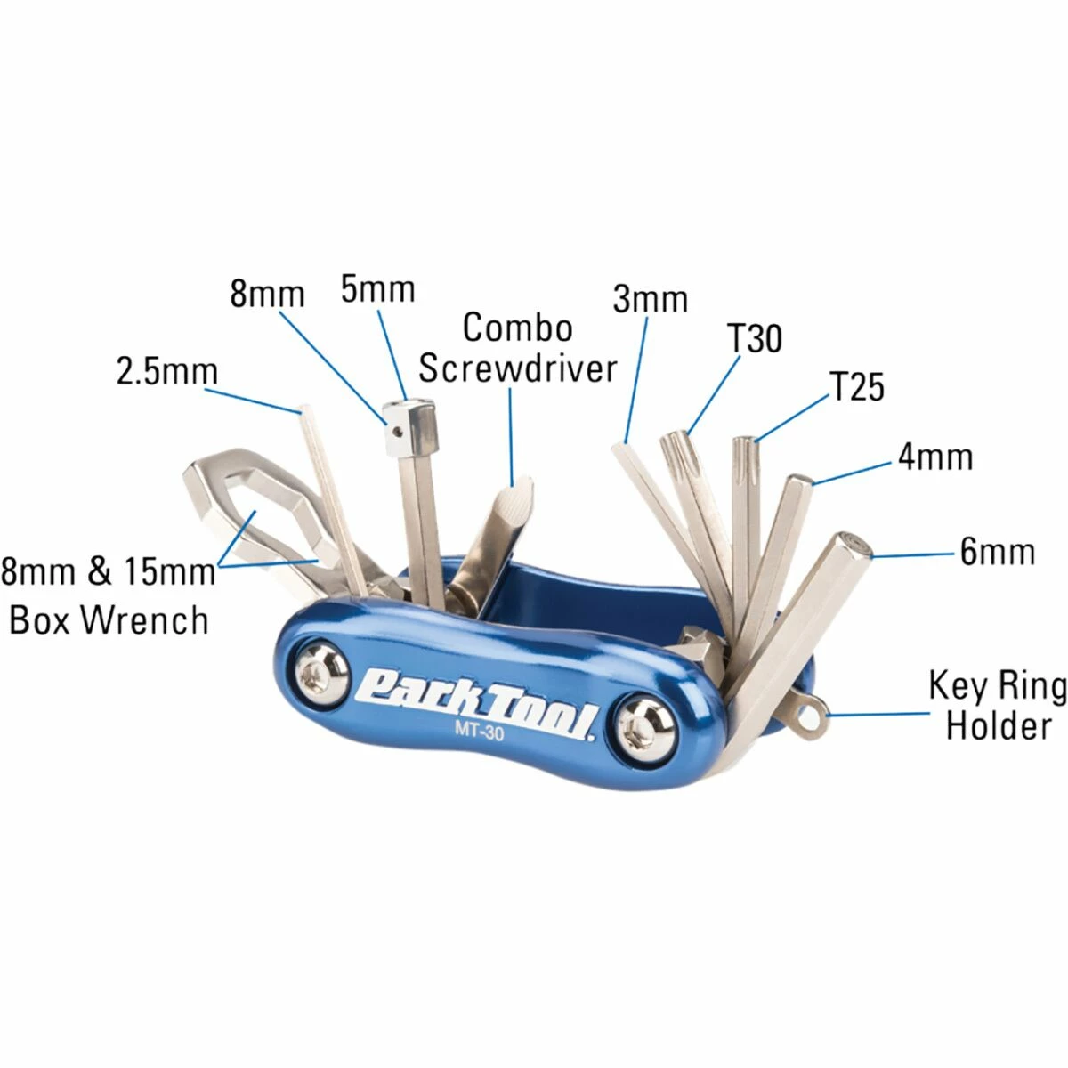 Park Tool Bike Tools & Tool Kits Aluminum MT Multi Tool - Image 4