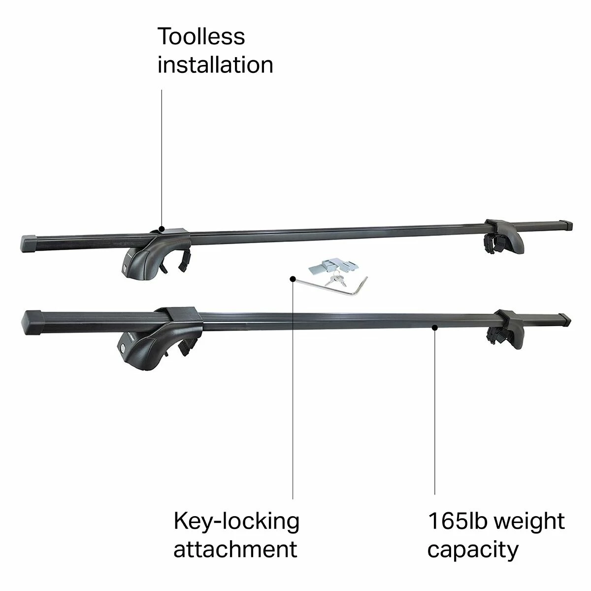 Malone Auto Racks Roof Rack Bars SteelTop Square Bar Rack - Image 2
