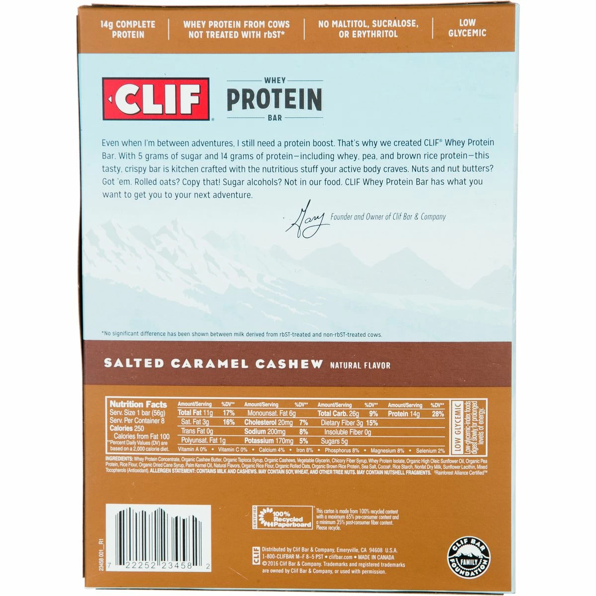 Clifbar Bars Whey Protein Bars 8 Pack - Image 4
