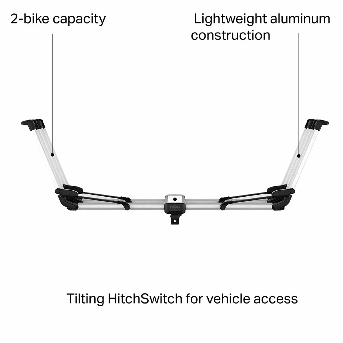 Thule Bike Hitch Racks Helium Platform 2 Bike Hitch Rack - Image 2