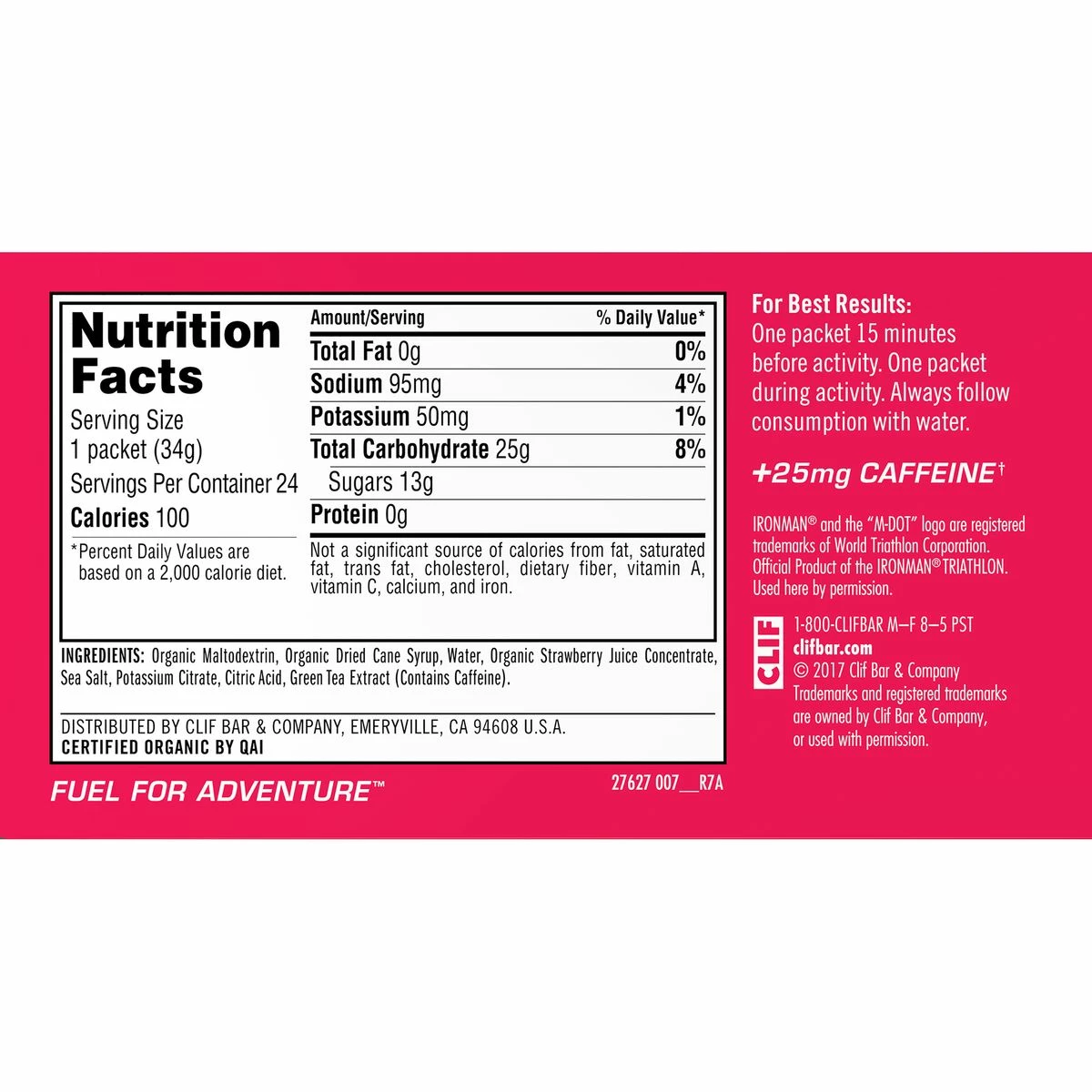 Clifbar Gels Clif Shot Energy Gel 24 Pack - Image 2